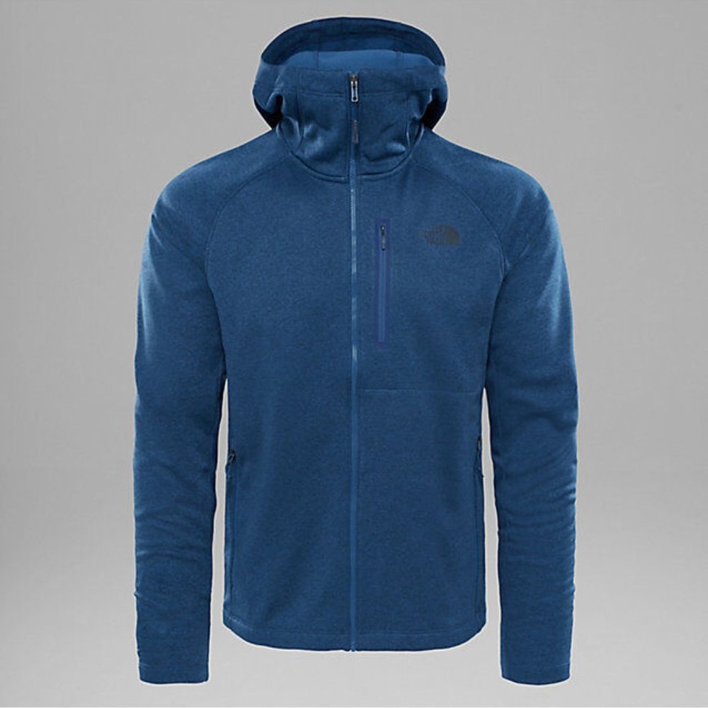 The North Face Canyonlands Blue Zip Hoodie Sweatshirt Top Jacket Mens Size S